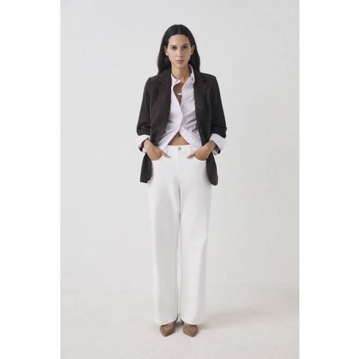 Blazer piel serraje marrón Birkin [3]