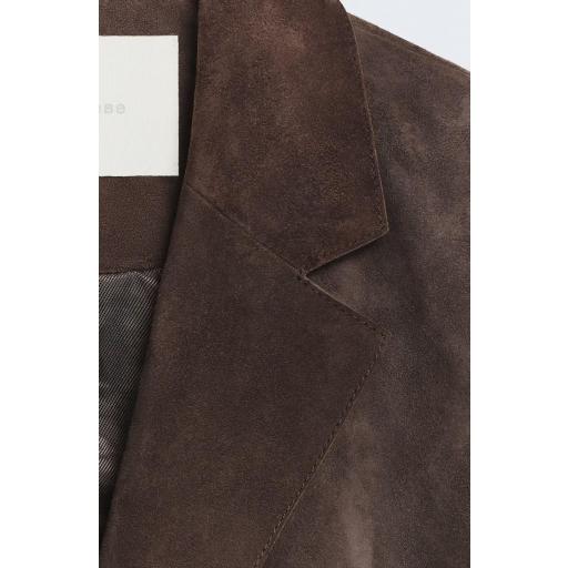 Blazer piel serraje marrón Birkin [6]