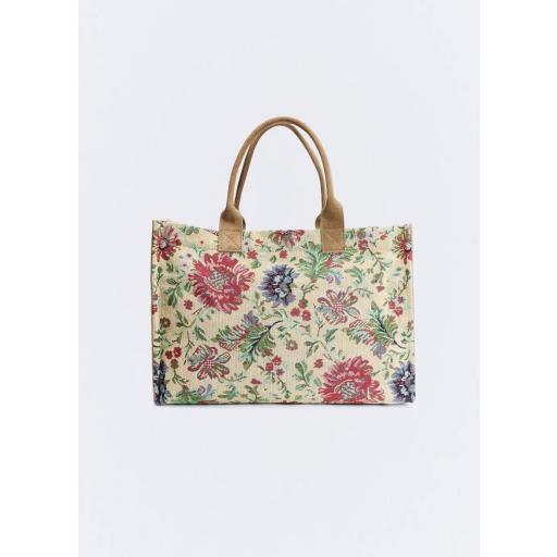 Bolso hombro shopper floral Florence