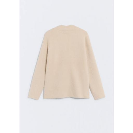 Chaqueta punto efecto pelo blazer beige Alpine [0]