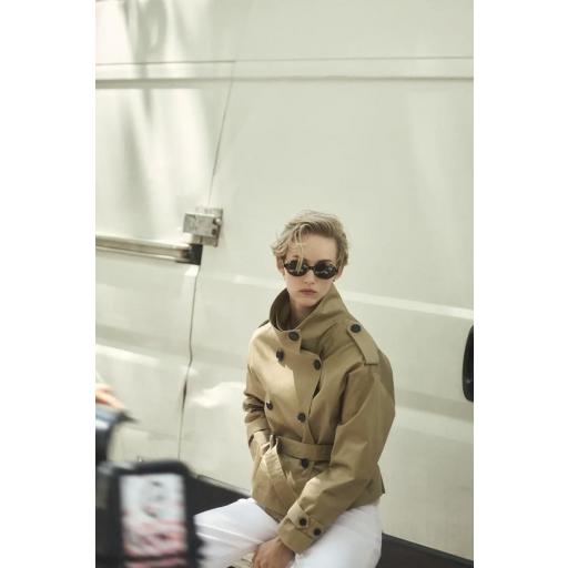 Trench corta doble botonadura Earhart [0]