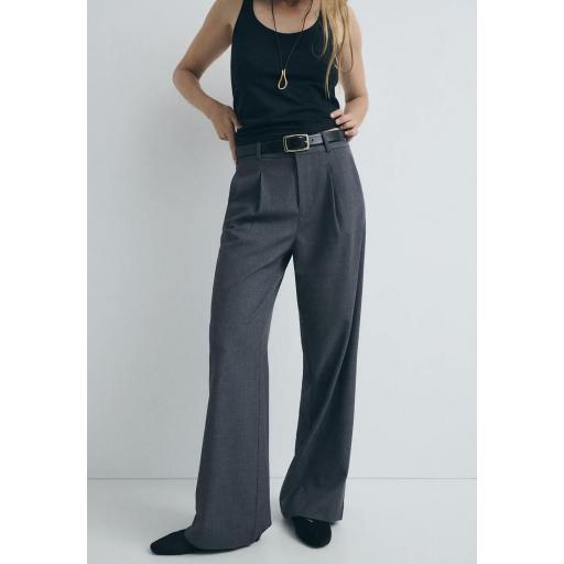 Pantalón sastrero lana gris Clarck [1]