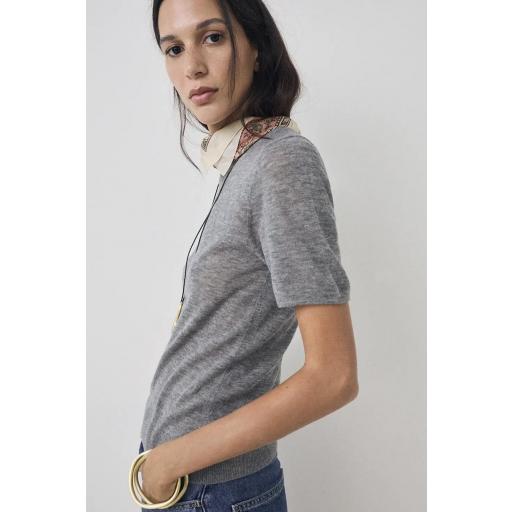 Jersey gris lana ajustado gris Jake  [1]