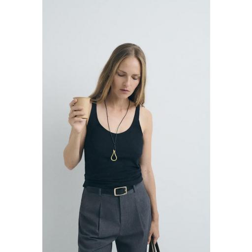 Top tirantes básico negro Ballet