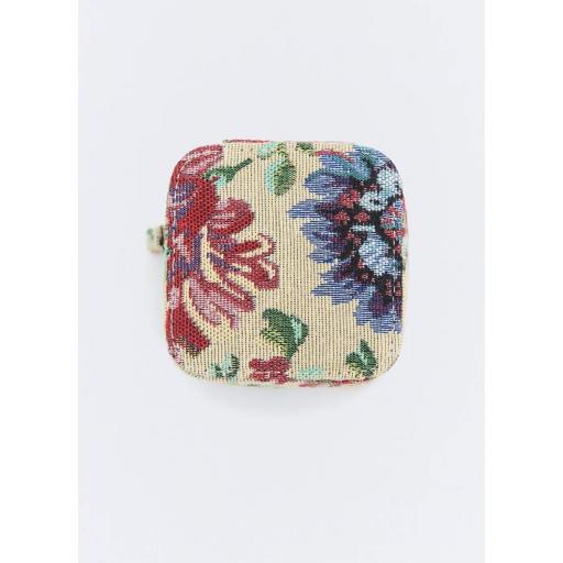 Joyero viaje jacquard flores algodón Florence [1]