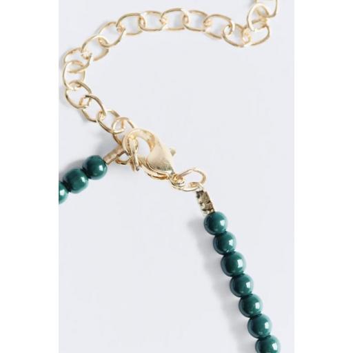 Collar bolas azul petróleo Lauren [2]