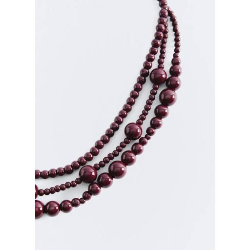 Collar bolas burgundy Lauren [0]
