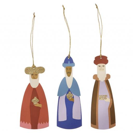 Adornos de papel Reyes Magos [0]