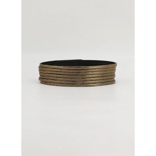 Choker Kai dorado grabado [1]