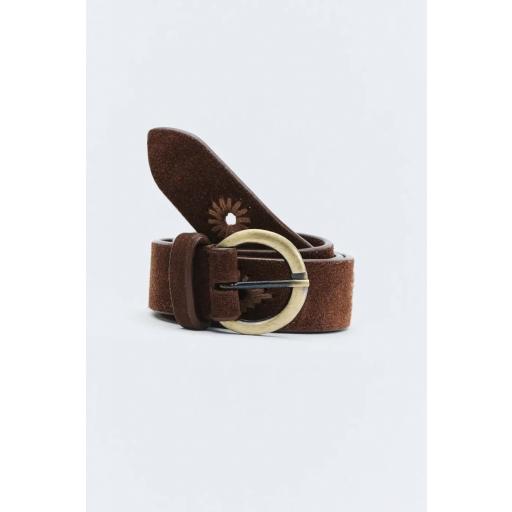 Cinturón serraje chocolate Boho [1]