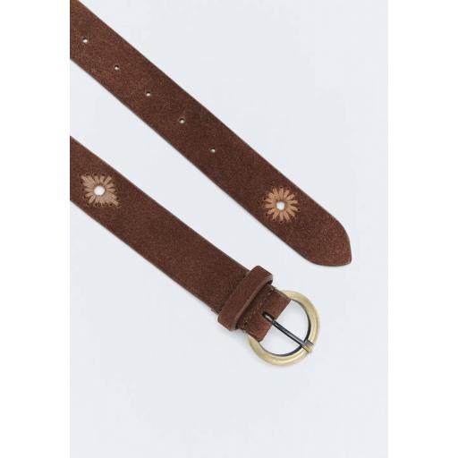 Cinturón serraje chocolate Boho [3]