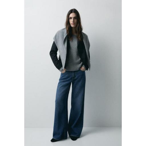 Jersey lana cashmere gris Brooke [0]