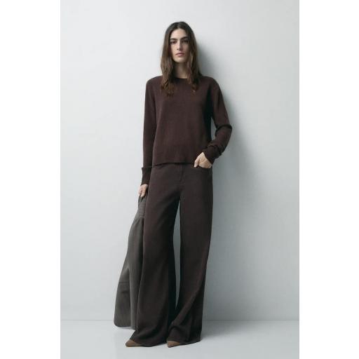 Jersey lana cashmere marrón Brooke [0]