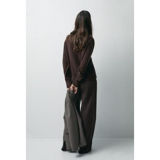 Jersey lana cashmere marrón Brooke [2]