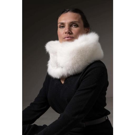 Cuello zorro reversible blanco [1]