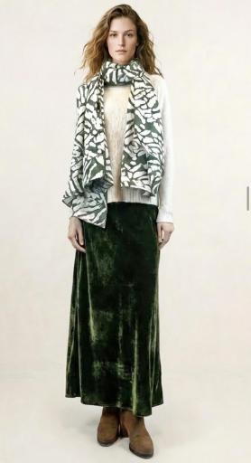 Falda Fanda terciopelo verde [0]