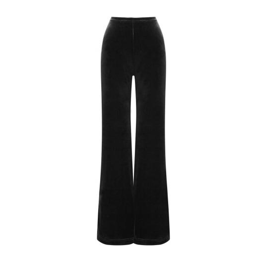 Pantalón terciopelo campana negro