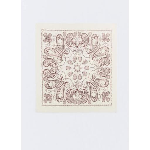 Pañuelo lana ecru paisley Saint Germain [0]