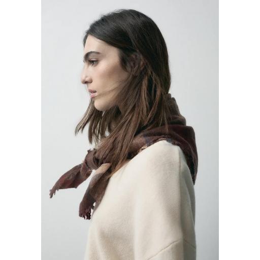 Pañuelo  lana estampado cuadros [0]