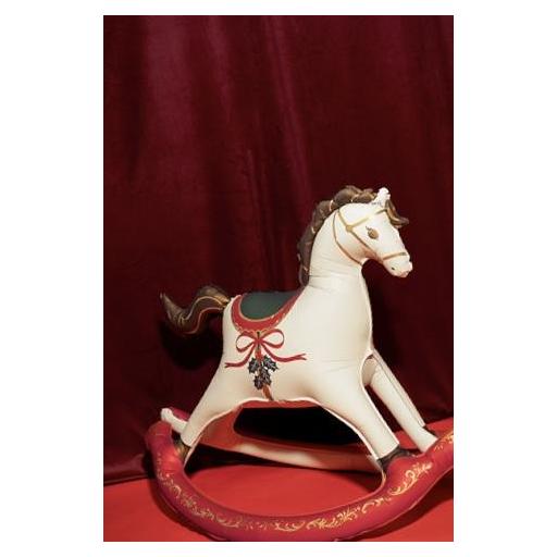 Globo de aluminio Caballo balancín navideño, 118x104 cm [1]
