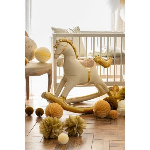 Globo de aluminio Caballo balancín, 118x104 cm [1]