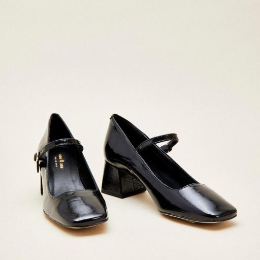 Zapatos Caroline charol negro [0]