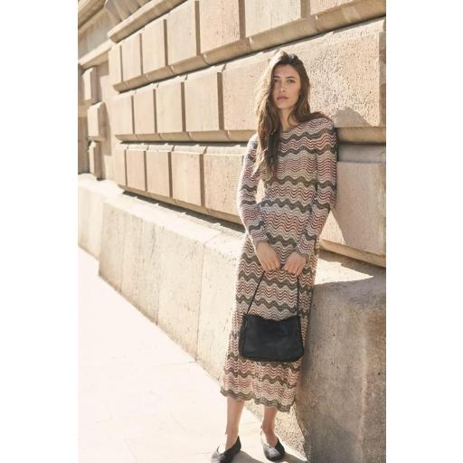Vestido ondas tones marrones Wonder [1]