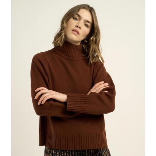 Jersey lana merino Megane choclate [0]