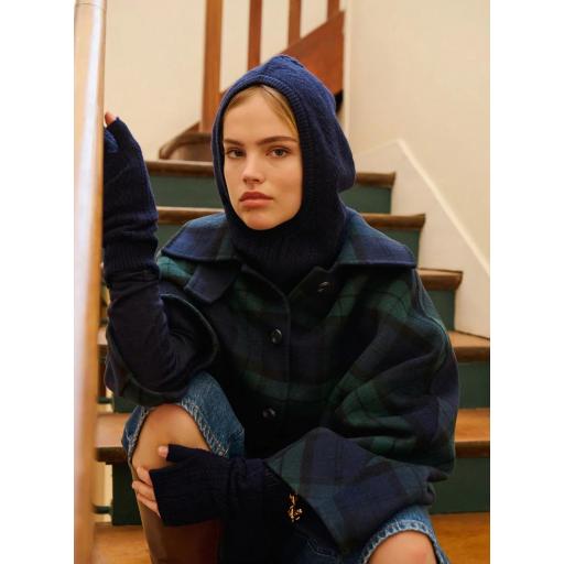 Capucha Agnes azul marino