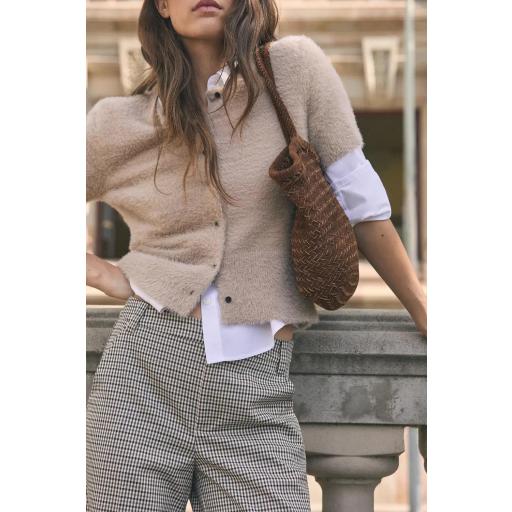 Cardigan Marilyn topo punto fino pelo