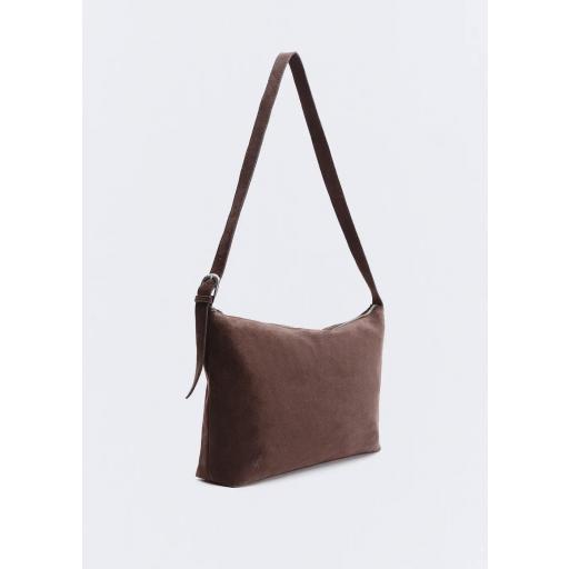 Bolso bandolera piel Cecile marrón chocolate [1]