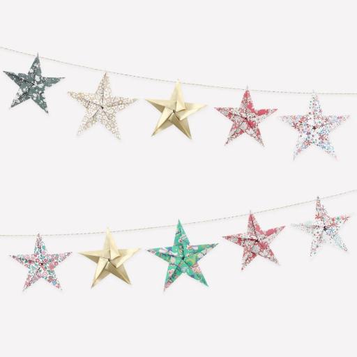 Guirnalda de estrellas Liberty de origami [1]