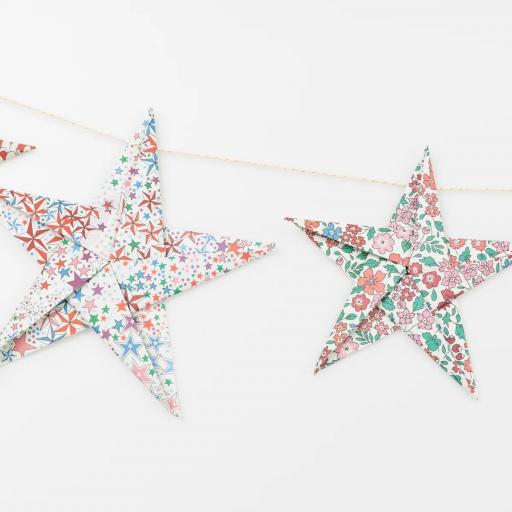 Guirnalda de estrellas Liberty de origami [2]