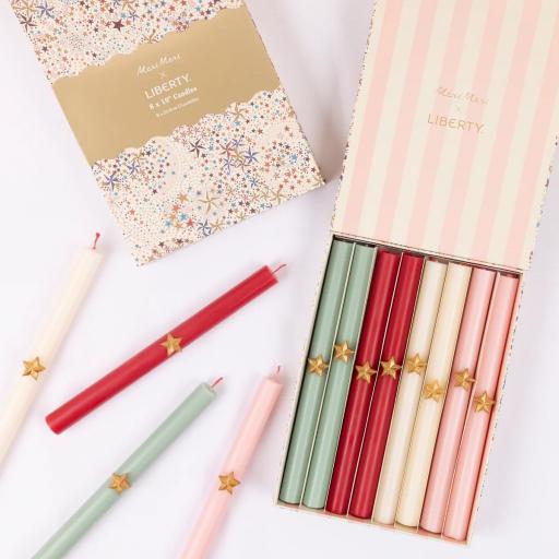 Caja de velas Liberty estrella de Navidad [0]