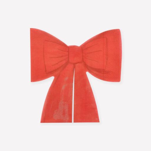 Servilletas de Navidad lazo rojo [0]