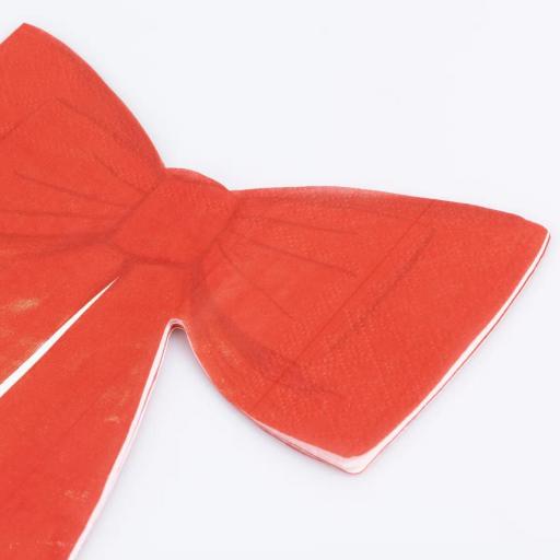 Servilletas de Navidad lazo rojo [1]