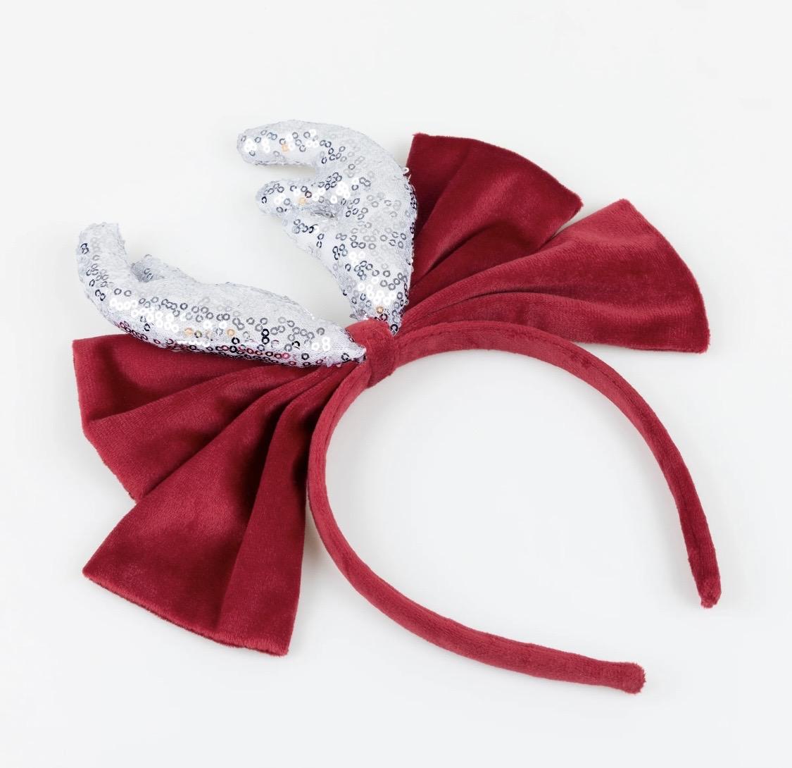Diadema de reno de terciopelo