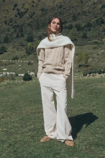 Bufanda lisa blanco Soft [2]