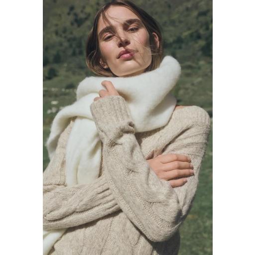 Jersey beige lana cuello redondo Bristol [4]