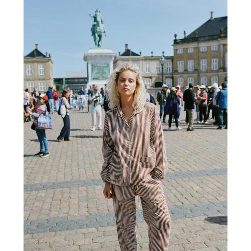 Pijama rayas marrones nuit [2]