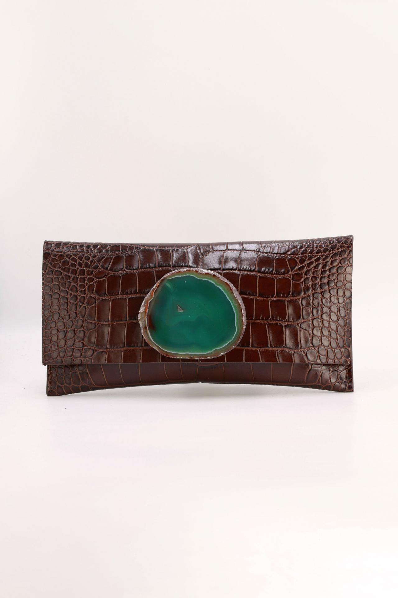 Cartera maxi premium coco marrón