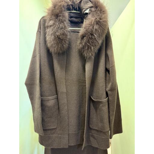 Midi cardigan cashmere new mocca