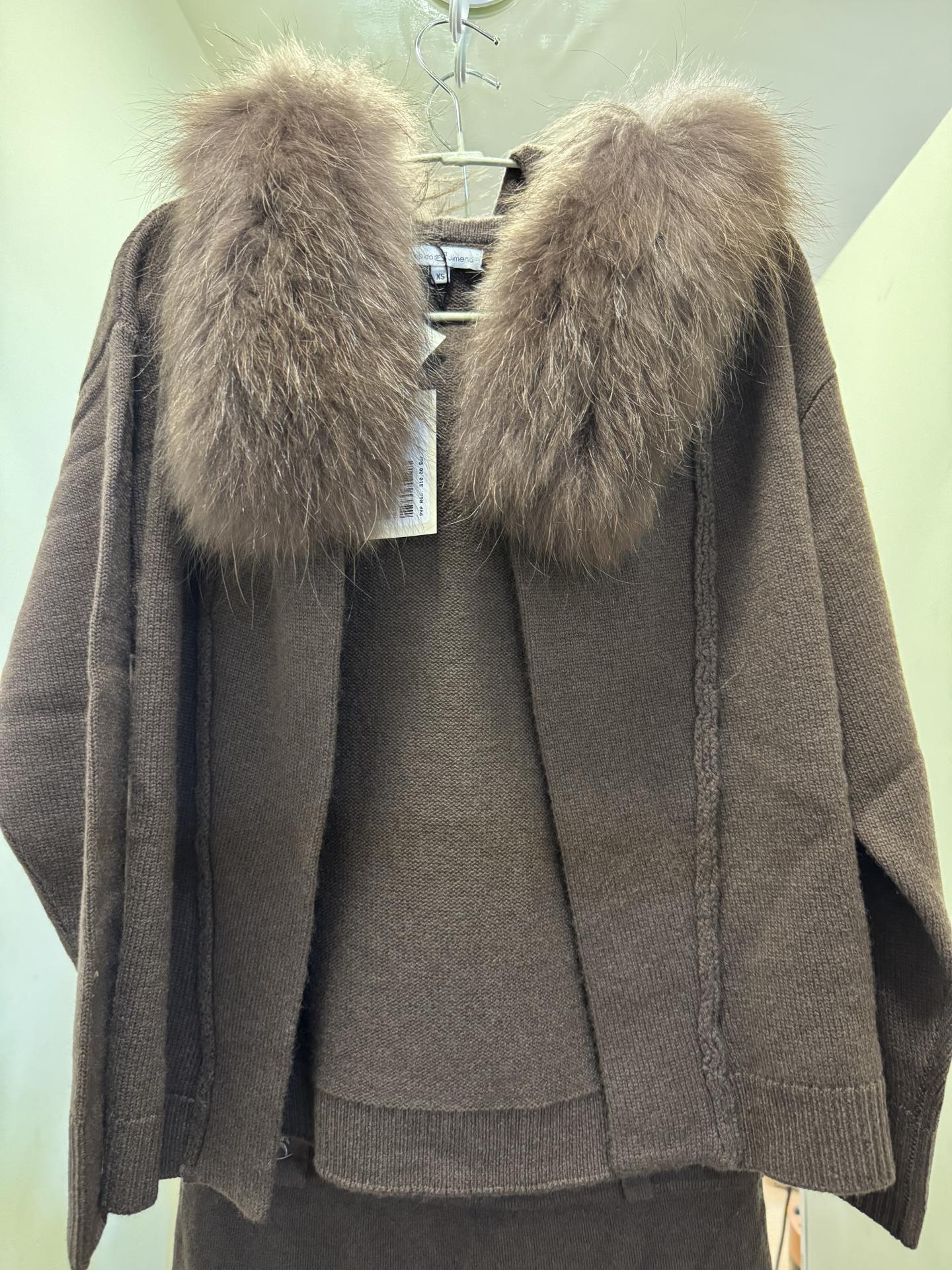 Bolero capucha cashmere new mocca