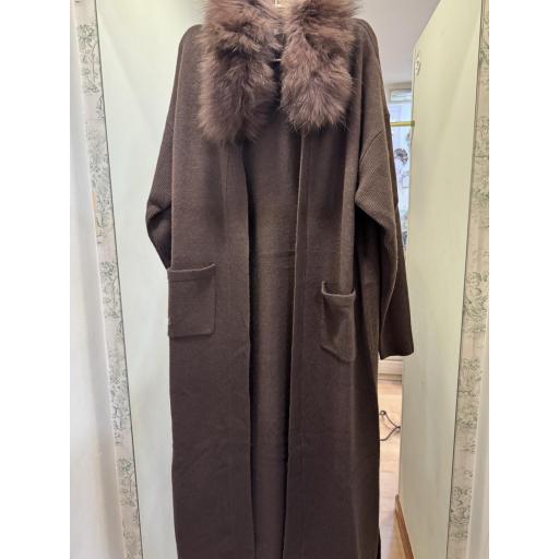 Abrigo over cashmere new mocca