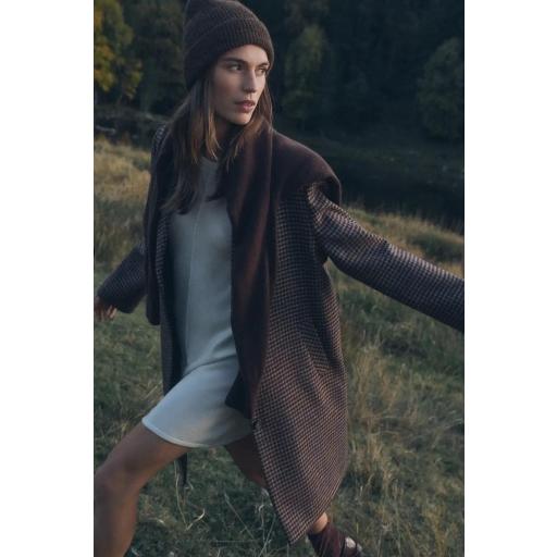 Abrigo lana cuadros Balmoral [0]