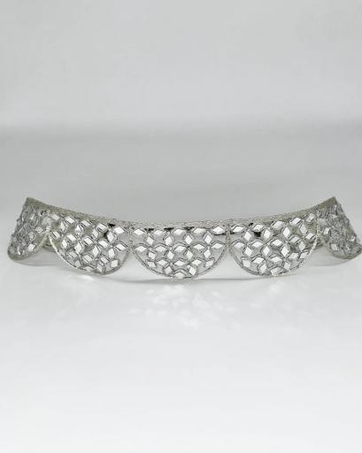 Cinturón Olas plata