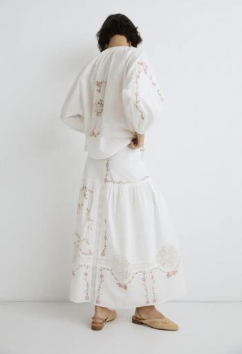 Blusa algodón bordada blanco Teresinha [7]