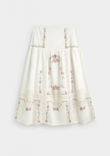 Blusa algodón bordada blanco Teresinha [6]