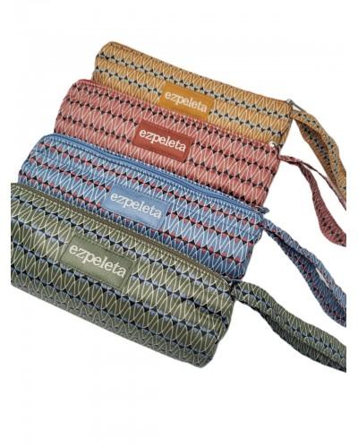 Paraguas mini manual con funda estampado geométrico