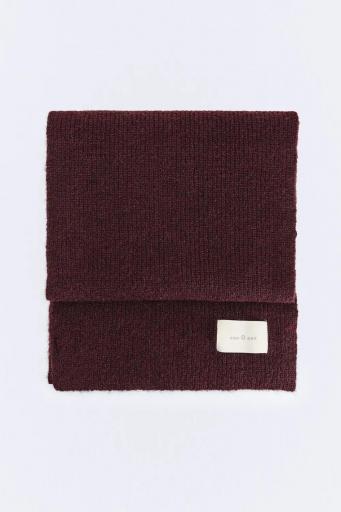 Bufanda tricot canalé vino Knitted [0]